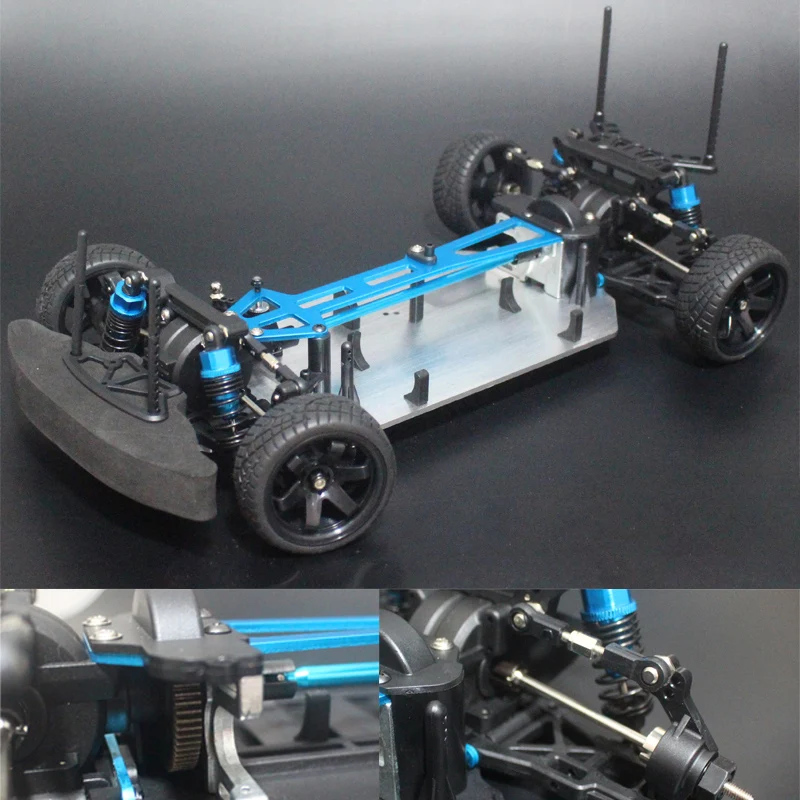 Обновленная версия Шасси 1/10 RC 4WD модель автомобиля на дороге дрейф пустой каркас