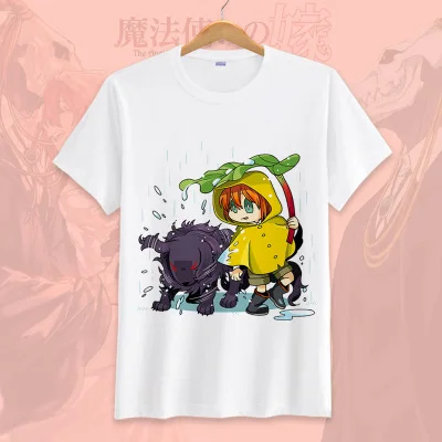18 Футболка с аниме «Mahoutsukai no Yome The Ancient magus», футболка для невесты, парная футболка с короткими рукавами и рисунком, футболки, camiseta - Цвет: 18