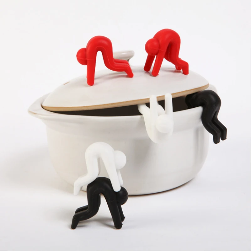 2 Pcs Silicone Kitchen Accessories Lift Pot Cover Overflow Device Heighter Tool Cooking for Convenience Drop Shipping | Дом и сад