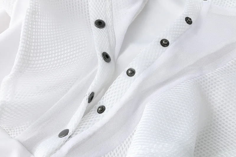 Женское прозрачное Сетчатое боди с оборками белый ажурный Облегающий комбинезон