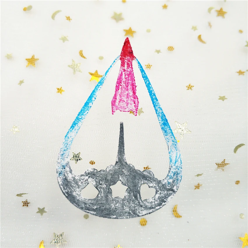 Высекальные штампы в форме капли воды ракета металлическая крафт бумага штамп