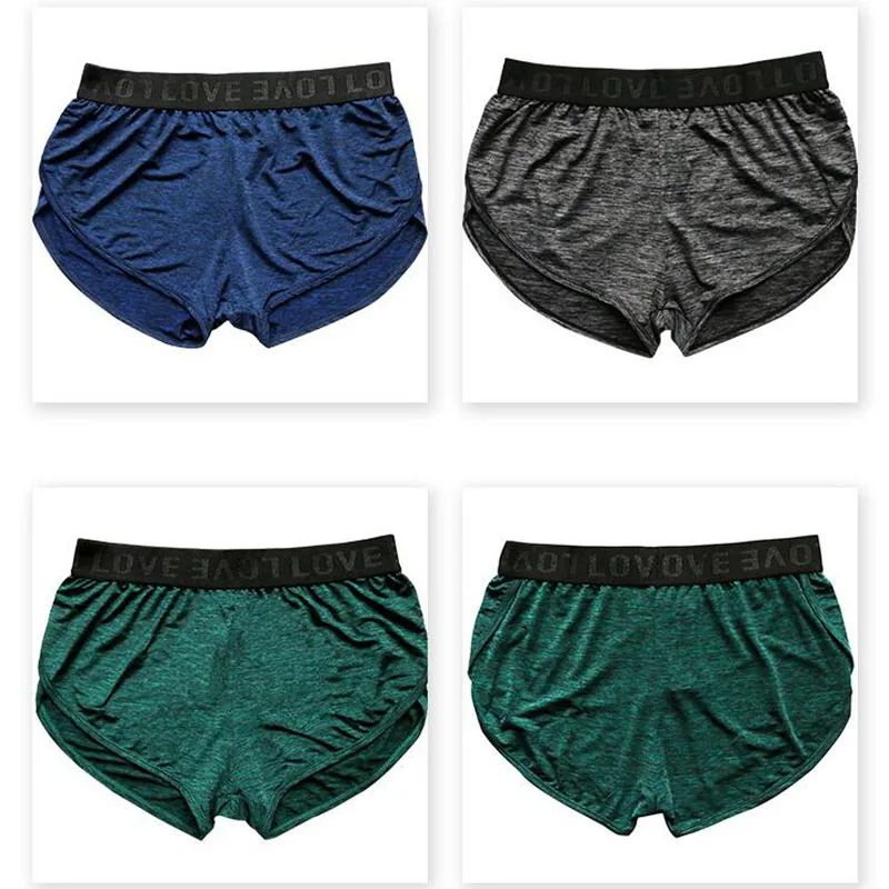 Мужские трусы боксеры мужские cueca masculina ice silk calzoncillo hombre для ношения дома para bielizna
