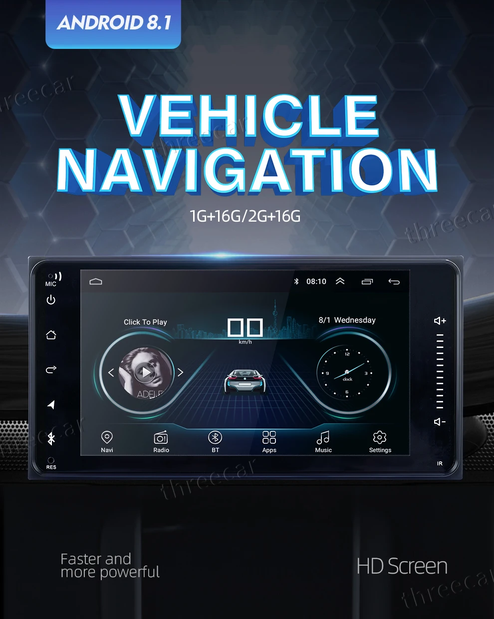 " Android 8,1 Автомобильный gps навигационный радио для Toyota Corolla с wifi Bluetooth Авторадио автомобиля Авто Стерео навигация Мультимедиа Плеер