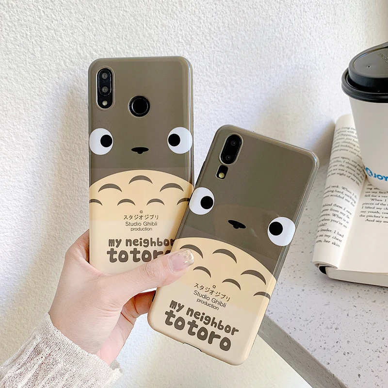 Чехлы для телефонов huawei P30 P20 Pro mate 20 Pro милый японский мультфильм Тоторо IMD мягкий чехол для Honor 10 Nova 3 3i 4 задние чехлы