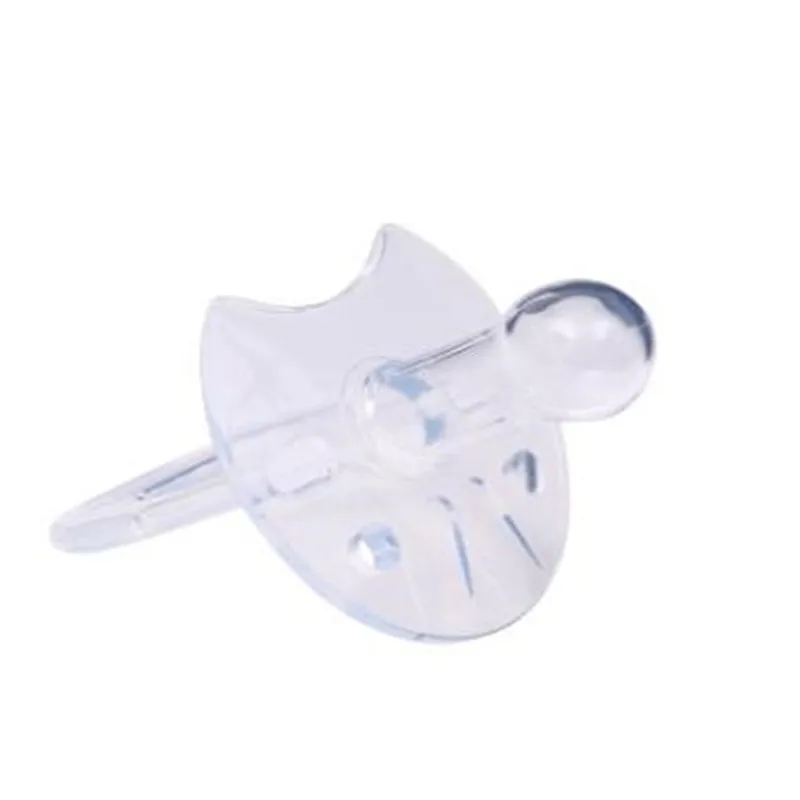 

Newborn Baby Silicone Pacifier Transparent Flat Thumb Pattern Baby Nipples Infants Silica Gel Pacifiers For Newborns