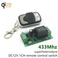 433 МГц Беспроводной 30 шт. дистанционного Управление переключатель DC12V 4CH модуль приемника радиорелейной линии и 150pcs 4 канальный РЧ пульт дистанционного управления 433 МГц