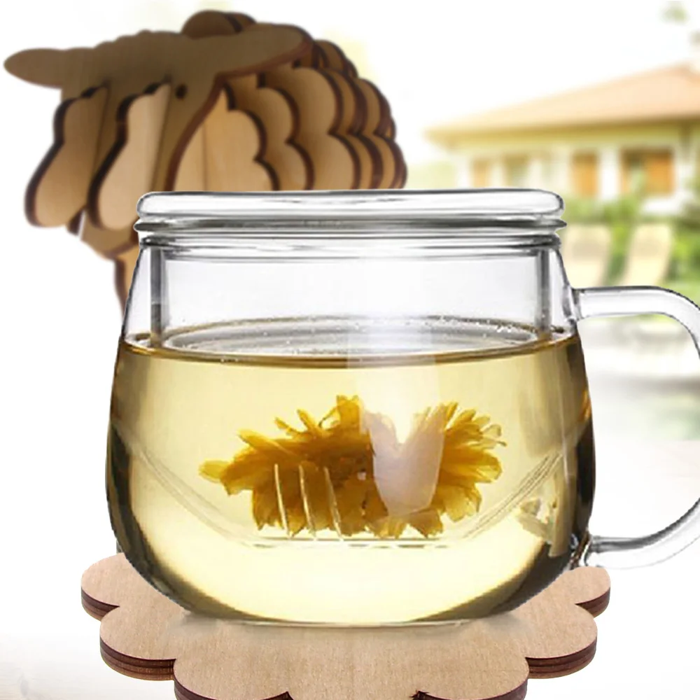 7 шт./компл. деревянный антискользящий Настольный коврик в форме животного ручной