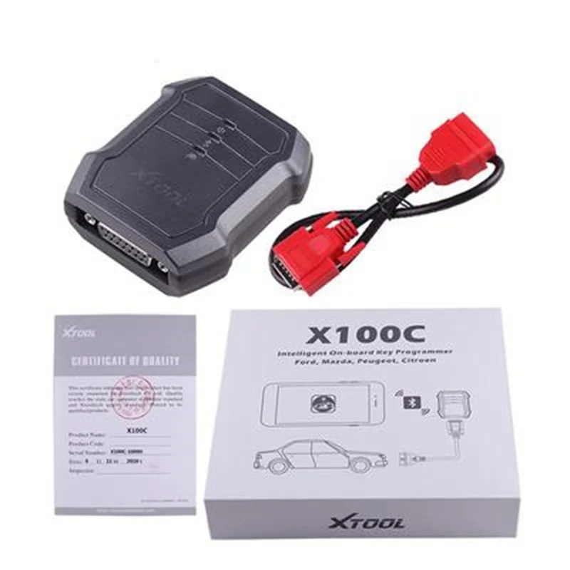 XTOOL X100C автомобильный программатор OBD для Ford Mazda Peugeot Citroen иммобилайзер iOS