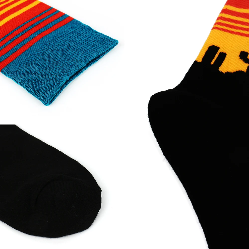 

LeFifino New Style Men's Fashion Colored Combed Cotton Socks Fruit Pineapple Socks Burger Food Soks Cactus Happy Socks Le49639