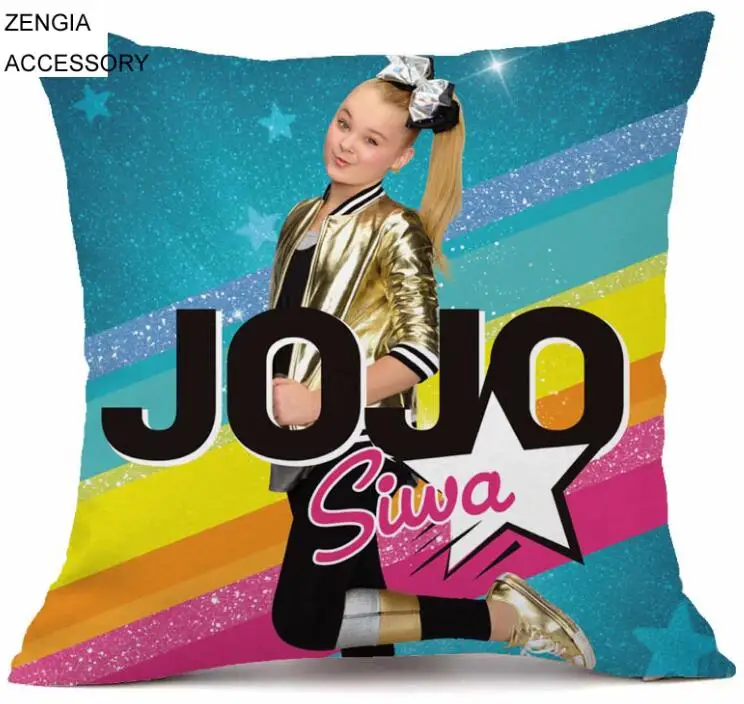 ZENGIA JoJo Siwa Наволочка на подушку размером 45*45, декоративная девочка Подушка Чехол Наволочка из полиэстера для декоративной диванной подушки детские подушки - Цвет: 8