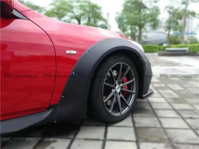 Автомобильный Стайлинг для Infiniti G37 FRP волокна Стекло фунтов лёгкий нейлоновый трос Стиль переднее крыло 4 шт. волокно Стекло колеса Flare Арка гонки комплект для кузова автомобиля отделкой