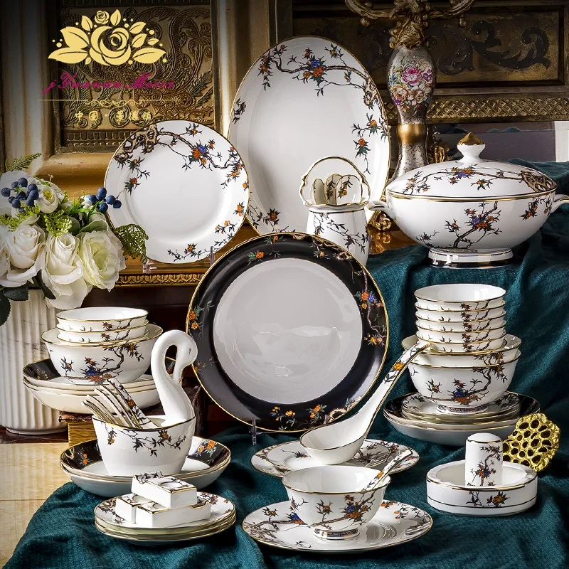 Рождество Цзиндэчжэнь высокое качество костяной фарфор посуда с изображением