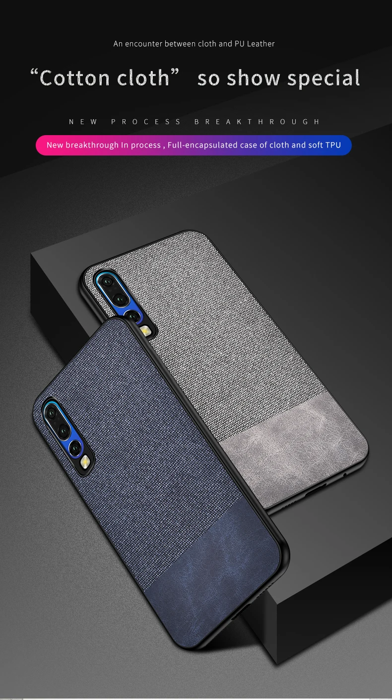 Тканевая ткань для huawei P30 P20 mate 20 10 Lite Pro Y6 Y7 Y9 Prime P Smart Z Honor 10i 20i 20 Pro 8X Nova 3i 4 летний чехол