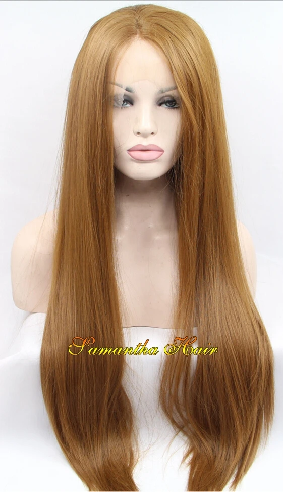 blonde synthetic lace front wig