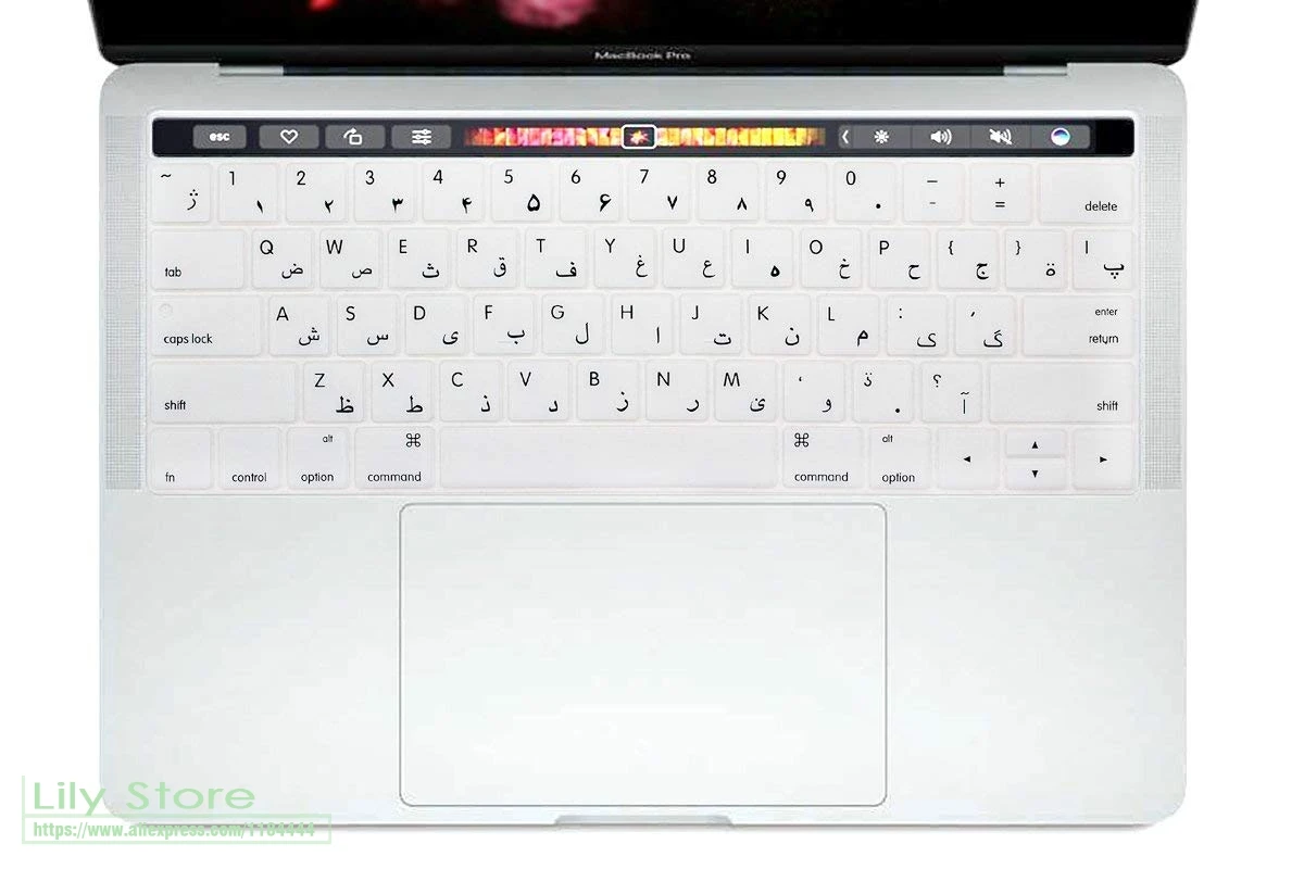 Для 2017 / 2016 с мульти сенсорной панелью Macbook Pro 13 &quot15 A1706 A1707 арабский язык Сенсорная