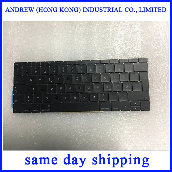 Новая немецкая клавиатура A1708 для Macbook Pro Retina 13 &quotA1708 EMC 3164 2974 поздняя коллекция 2016