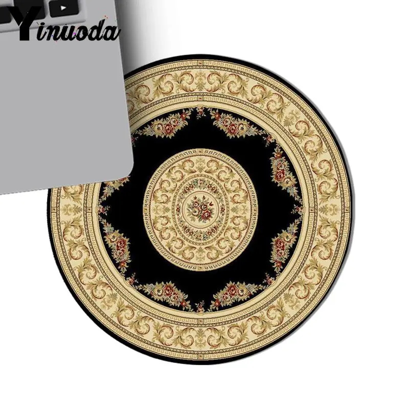 Круглые персидские коврики Yinuoda резиновый игровой коврик для мыши ПК лидер
