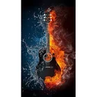 Набор для вышивки водой и пламя, с изображением электрической гитары