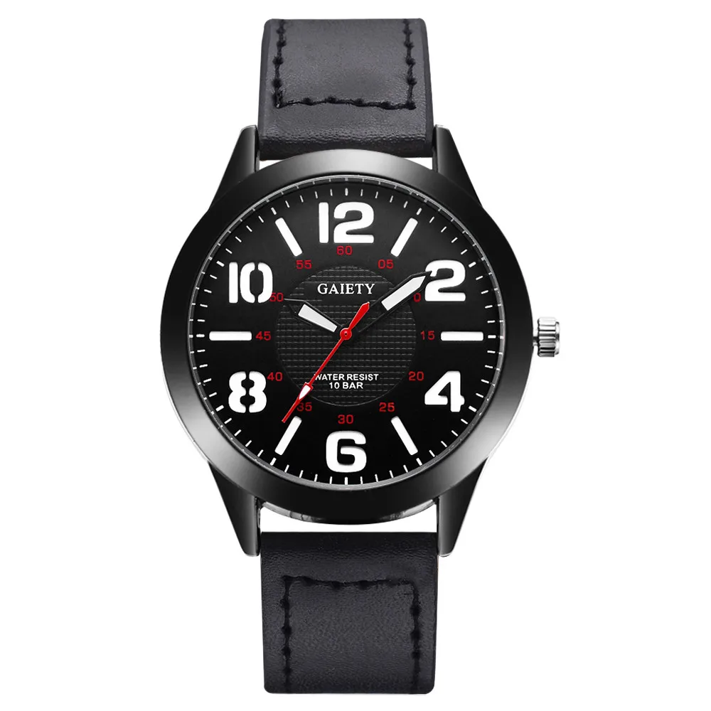 Мужские кварцевые часы Gaiety Reloj Hombre 2019 с модным рисунком мужские наручные кожаным