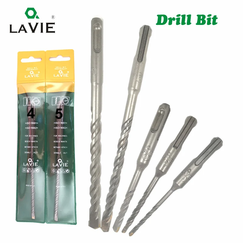 LAVIE 1 шт., 4, 5, 6, 7, 8, 10, 12 SDS Plus, сверло для сверления отверстий, 110 мм, 160 мм, электрический молоток, сверло для стен, бетона, кирпича, сверло для кирпича