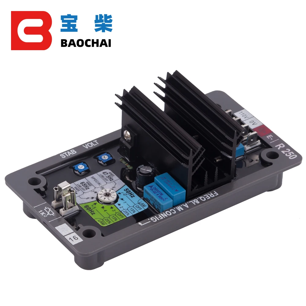 R250 AVR Автоматический регулятор напряжения для панель управления генератора avr регулятор дизельного генератора стабилизатор AVR
