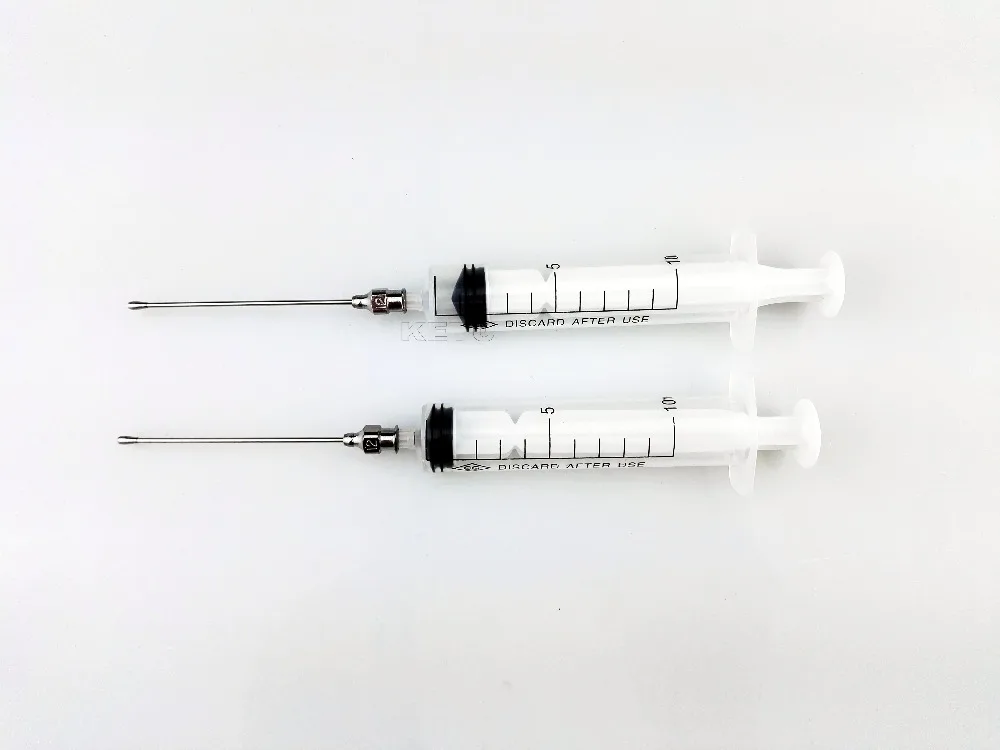 

Gavage Crop Needle Feeding Syringe 10ml W 1.2mm x 65mm #12 Straight, Animal Feeding Needle, Oral Syringe
