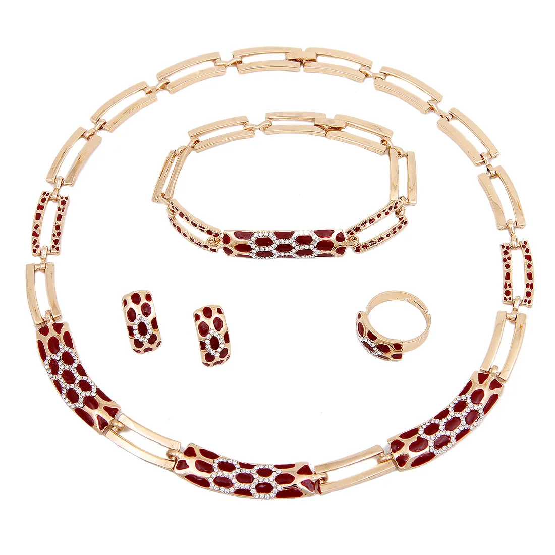 Оптовая продажа нигерийские женские свадебные ювелирные наборы чокеры ожерелье