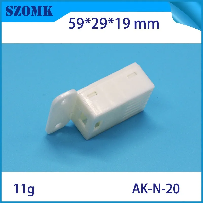 1 шт., 59*29*19 мм szomk diy пластиковая коробка датчик температуры влажности pcb электронный корпус коробка белый пластиковый чехол