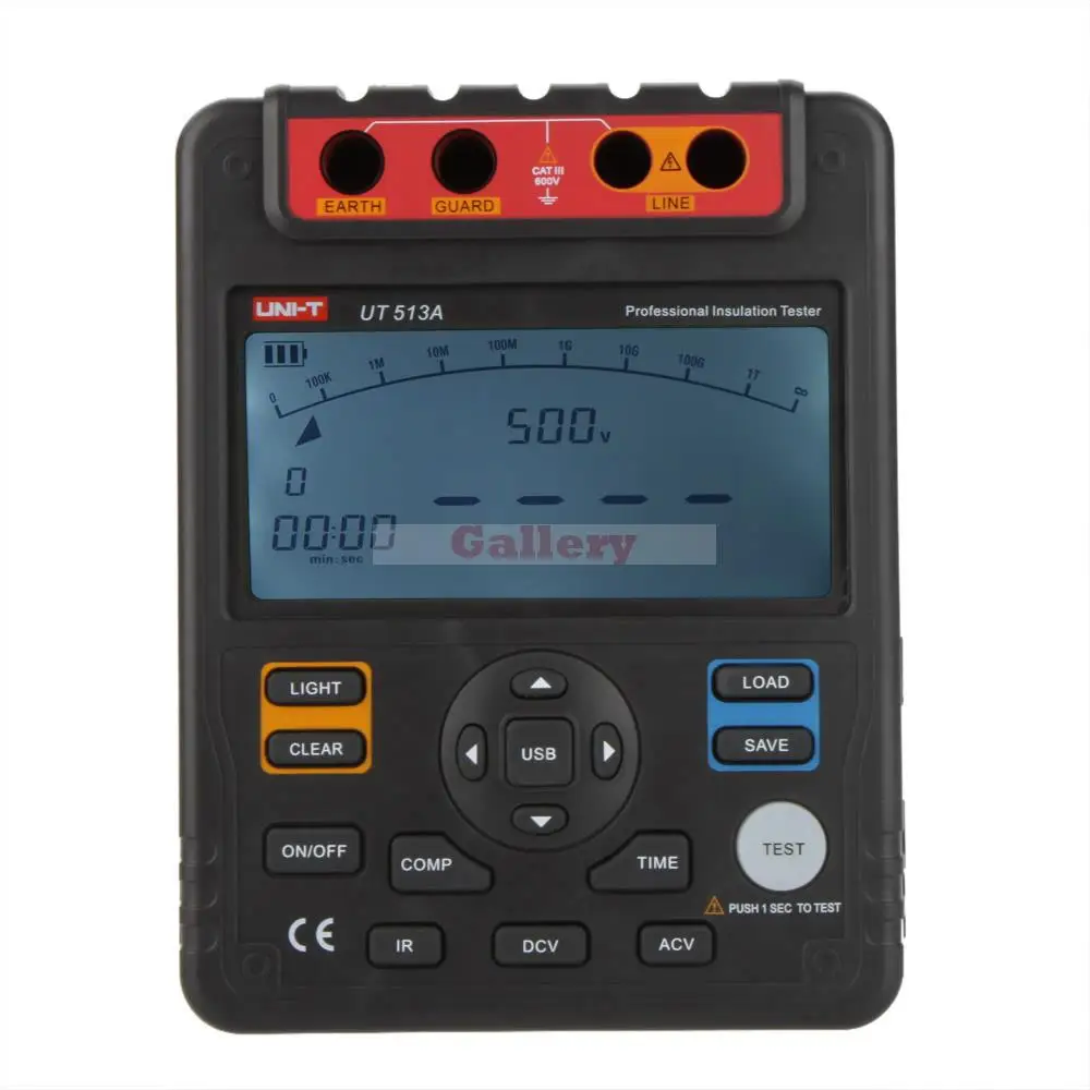 Цифровой тестер сопротивления изоляции Мегаомметр вольтметр 5000v 1000 W Usb