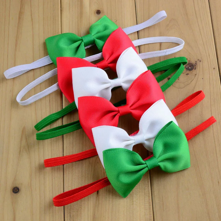 60 шт./лот Детская повязка на голову с бантом Летний стиль для детей 30 цветов