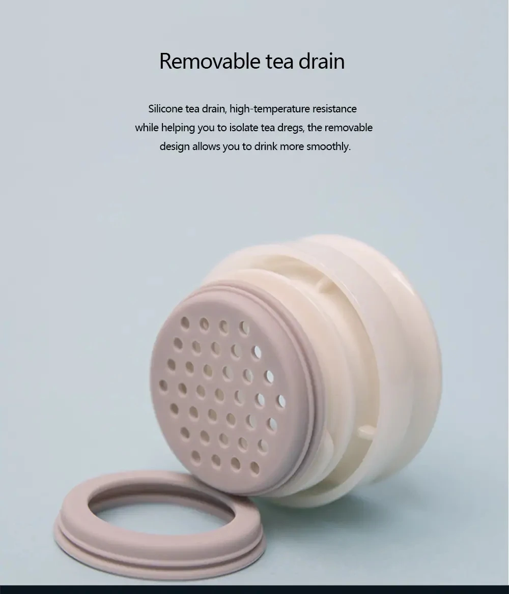 Xiaomi Mija Pinlo вакуумная изолирующая крышка бутылка для воды Pro 480 мл Термос из нержавеющей стали-чашка Противоскользящий силиконовый коврик