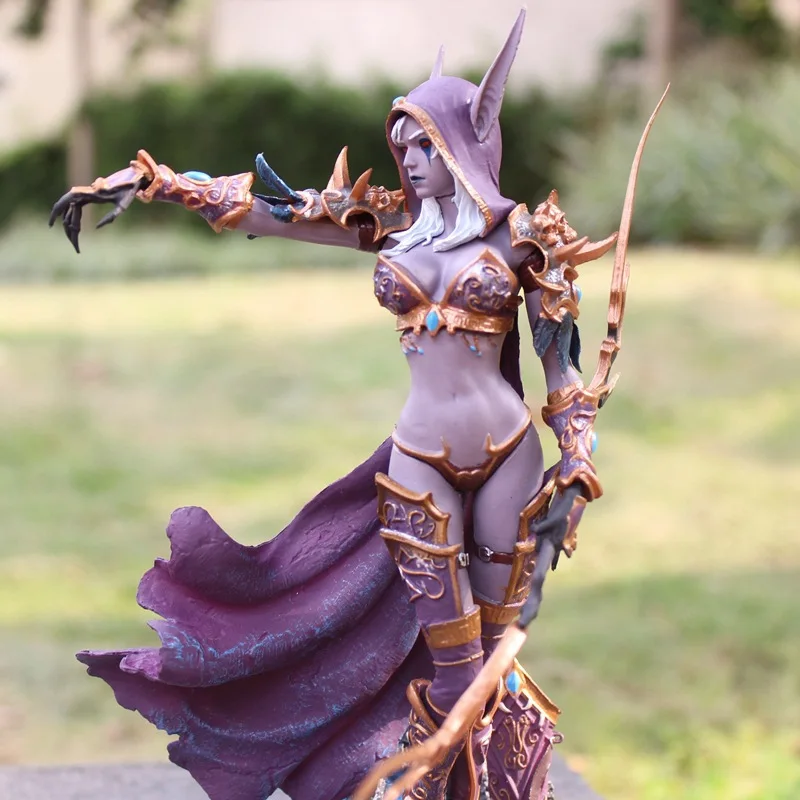 Катаклизмов фигурки игры Sylvanas Windrunner рисунок 22 см аниме стрельба из лука Queen ПВХ