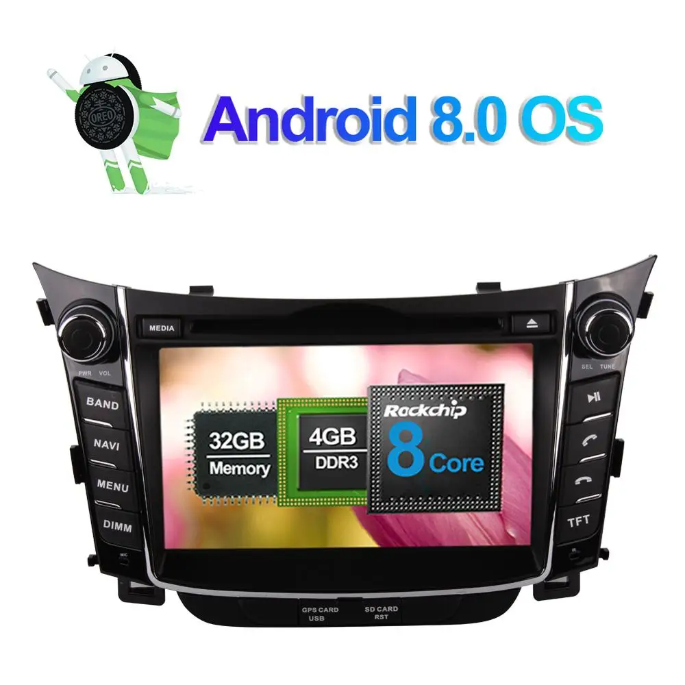 Android 9 0 Восьмиядерный 4 Гб RAM 7 ''LCD автомобильный DVD плеер GPS навигация головное