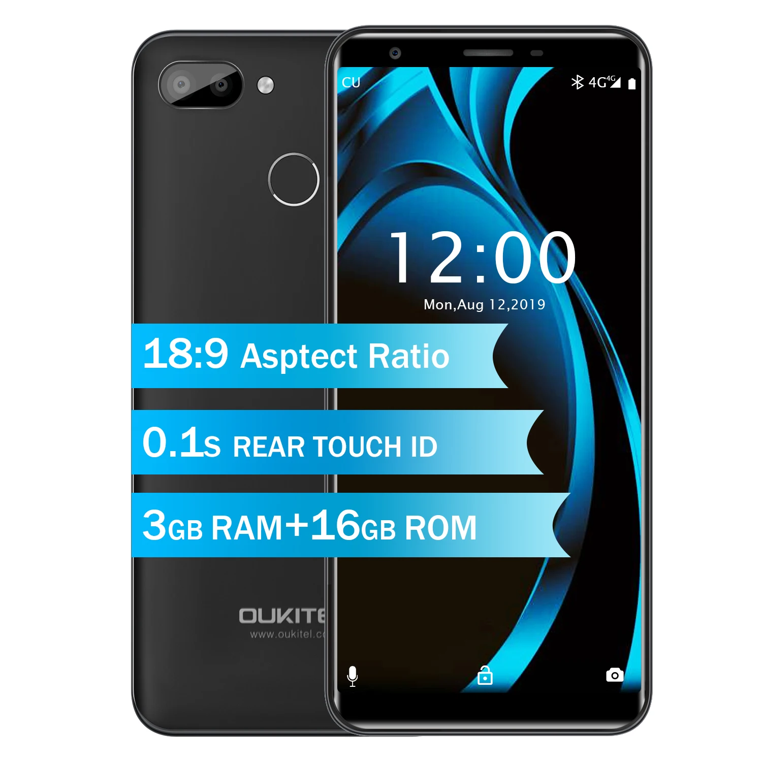OUKITEL C11 Pro смартфон с 5 дюймовым дисплеем четырёхъядерным процессором ОЗУ 3 ГБ ПЗУ 16