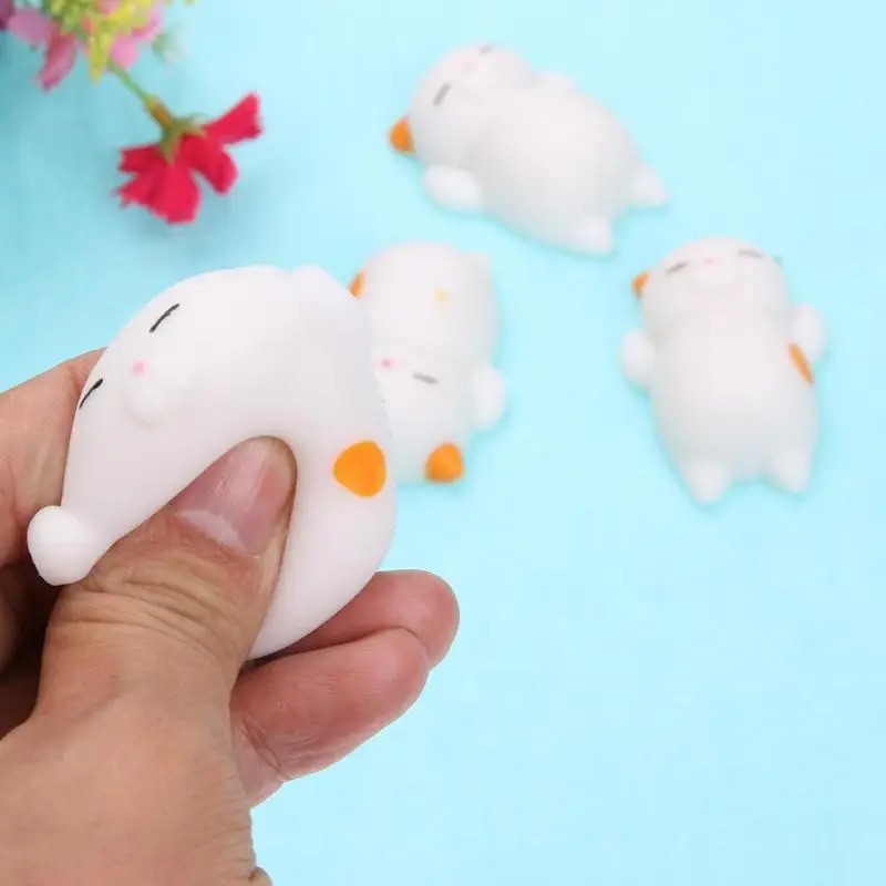 

Непоседа сенсорная игрушка мини милый кот ароматизированный мягкий игрушка мягкие эластичные животных, игрушка для снятия стресса, игрушк...