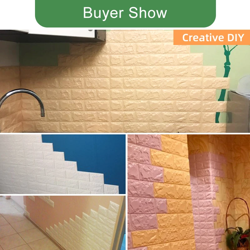 Kaguyahime 3D обои кирпич DIY Водонепроницаемый самоклеящаяся плитка обои для детской комнаты гостиной 3D стикер на стену кирпич