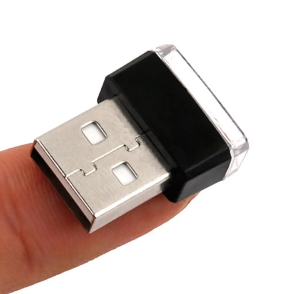 1 шт. автомобильный Стильный USB атмосферный светодиодный светильник