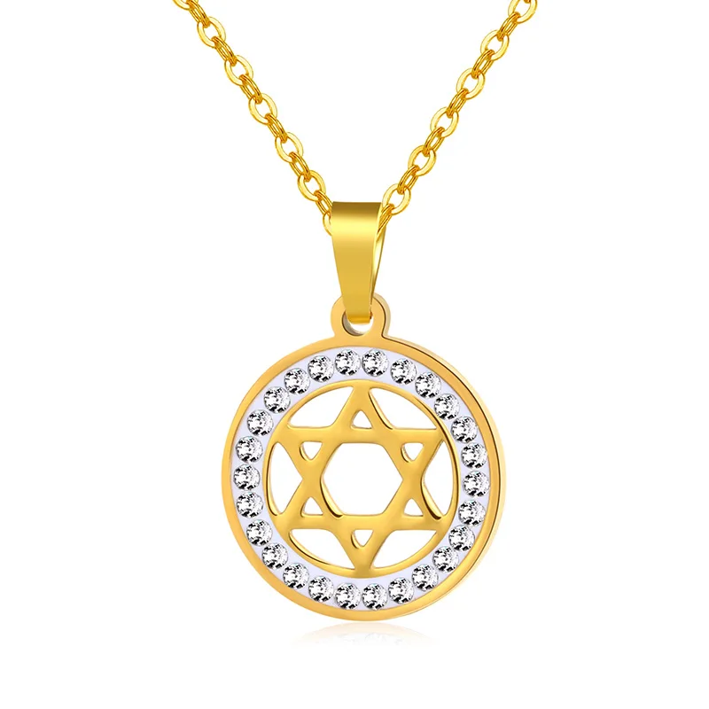 Ожерелье SONYA Jean Magen Star of David из нержавеющей стали для мужчин и женщин, подарок «летучая мышь», подарок, Израиль, Judaica, украшения с иудейской символикой Bijoux Femme