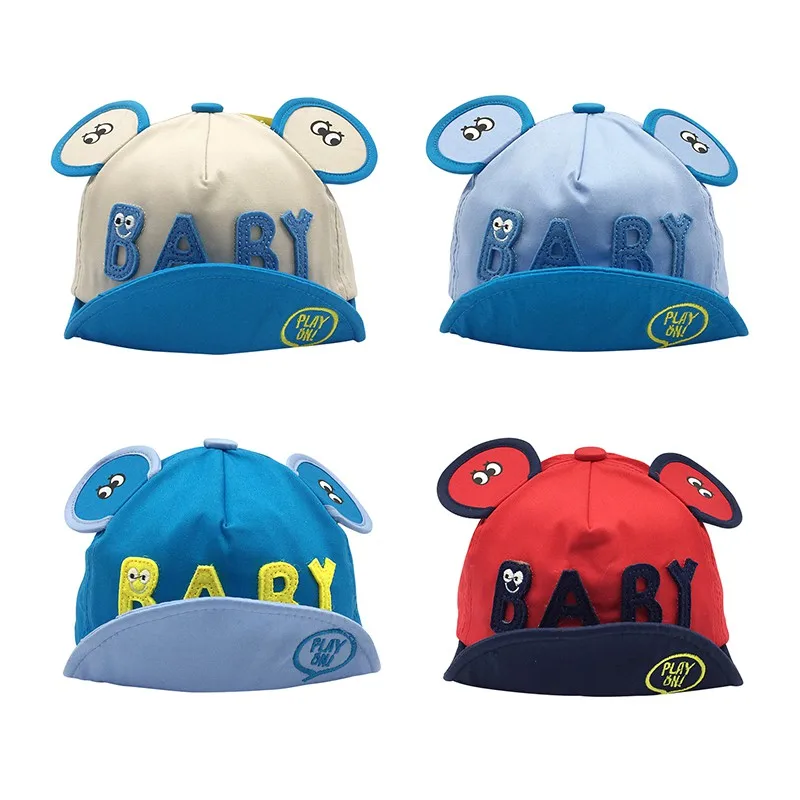 Детские шапки для мальчиков и девочек летние с принтом глаз Солнцезащитная шляпа