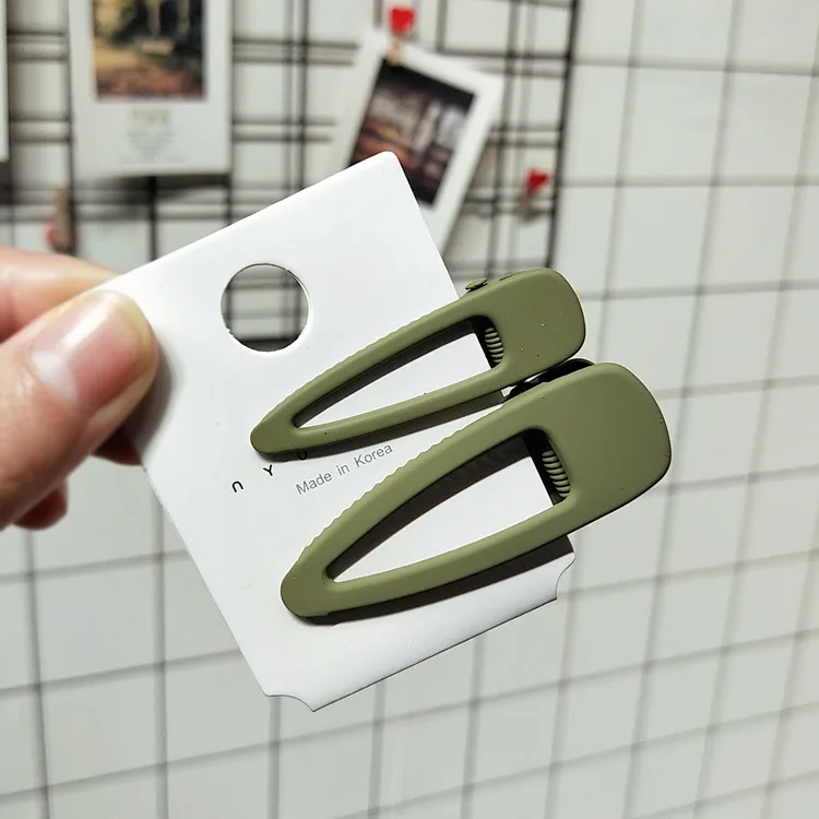 1 комплект = 2 шт. Корейская текстура матовые однотонные аксессуары для волос