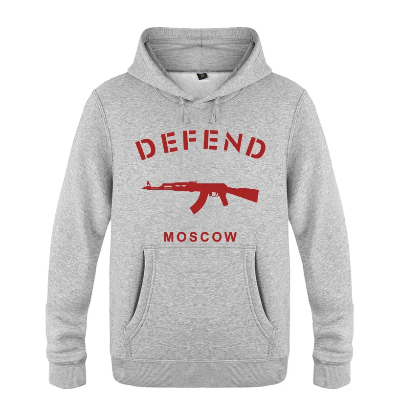Мужские толстовки с капюшоном MOSCO AK47 пуловер флисовой подкладкой 2018|Мужские и