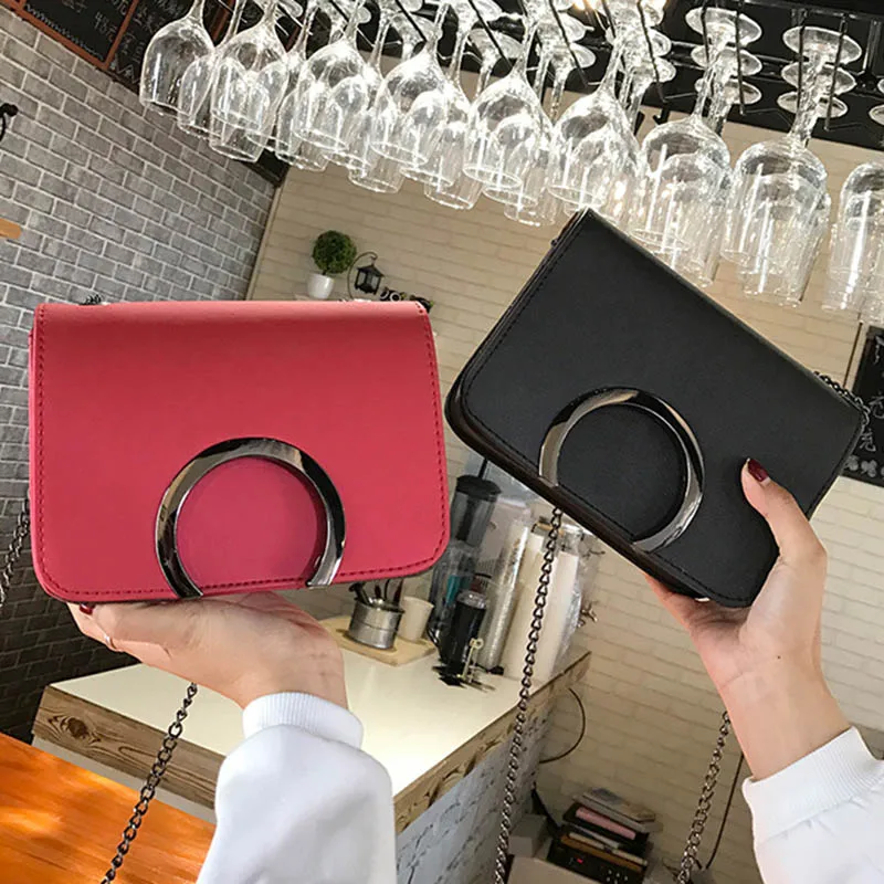 Модные корейские женские сумки мессенджеры из искусственной кожи дамская