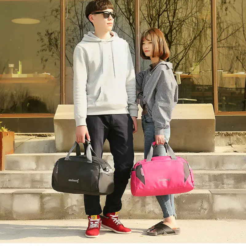 

Waterproof Ladies Men's Gym Bag Fitness Handbag Travel Outdoor Sports Yoga Bag Gunny Shoulder Bag