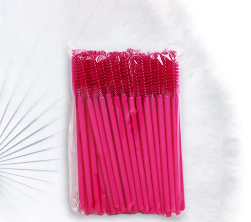 100 шт./лот Кисть для макияжа из синтетического волокна одноразовая кисть ресниц