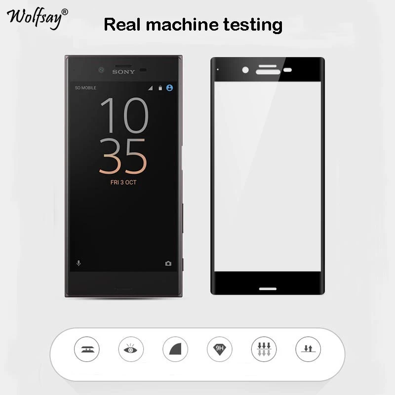 Wolfsay 2 шт для стекла Sony Xperia XZ защита экрана закаленное стекло F8332 Защитная пленка с