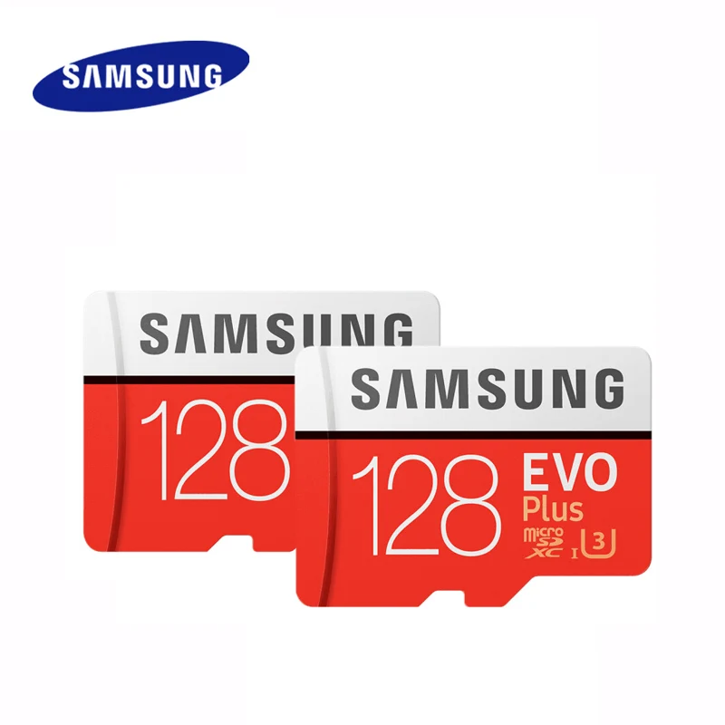 SAMSUNG карта памяти Micro SD карты 128 Гб EVO Plus ГБ Class10 TF C10 microsd UHS I U3 Бесплатная доставка