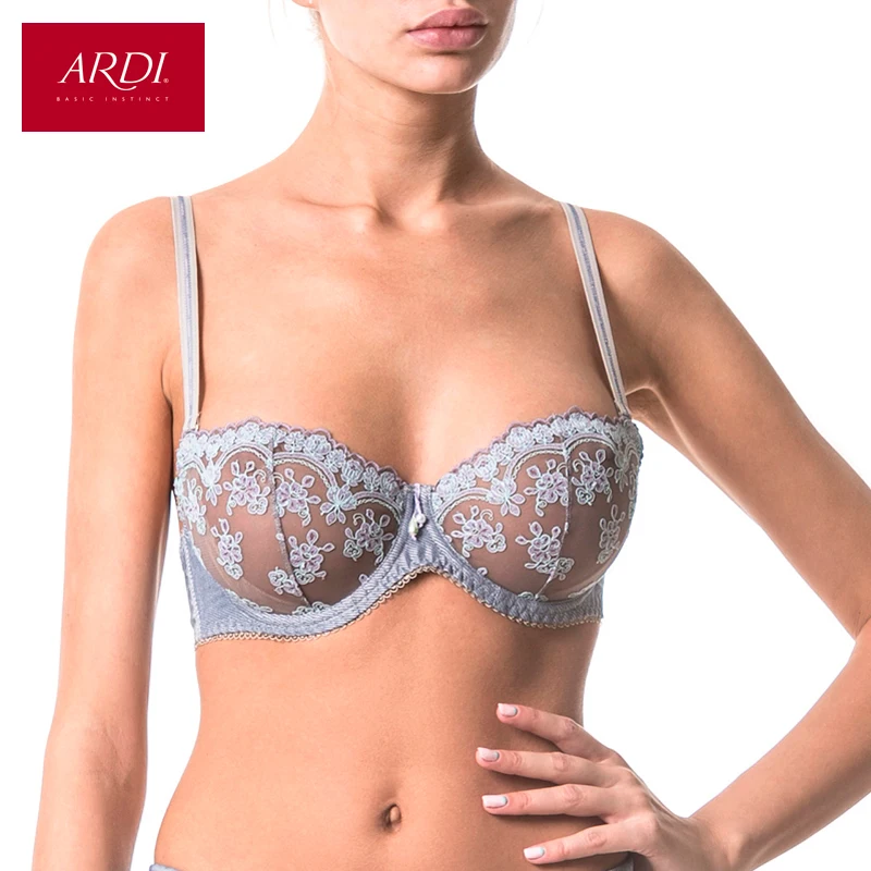 Женский бюстгальтер балконет с мягкой чашкой на оправе и кружевом для ARDI женщин
