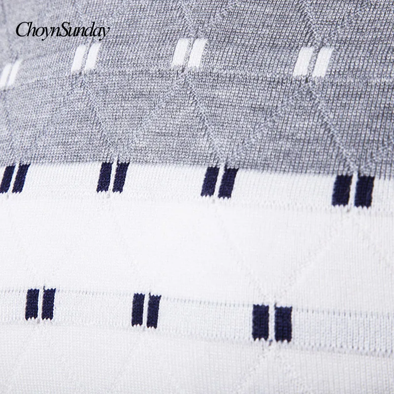 Striped Sweater Men Long Sleeve V Neck Man Warm Winter Clothes For Male Fashion Slim Fit Print Pullover X Y | Мужская одежда