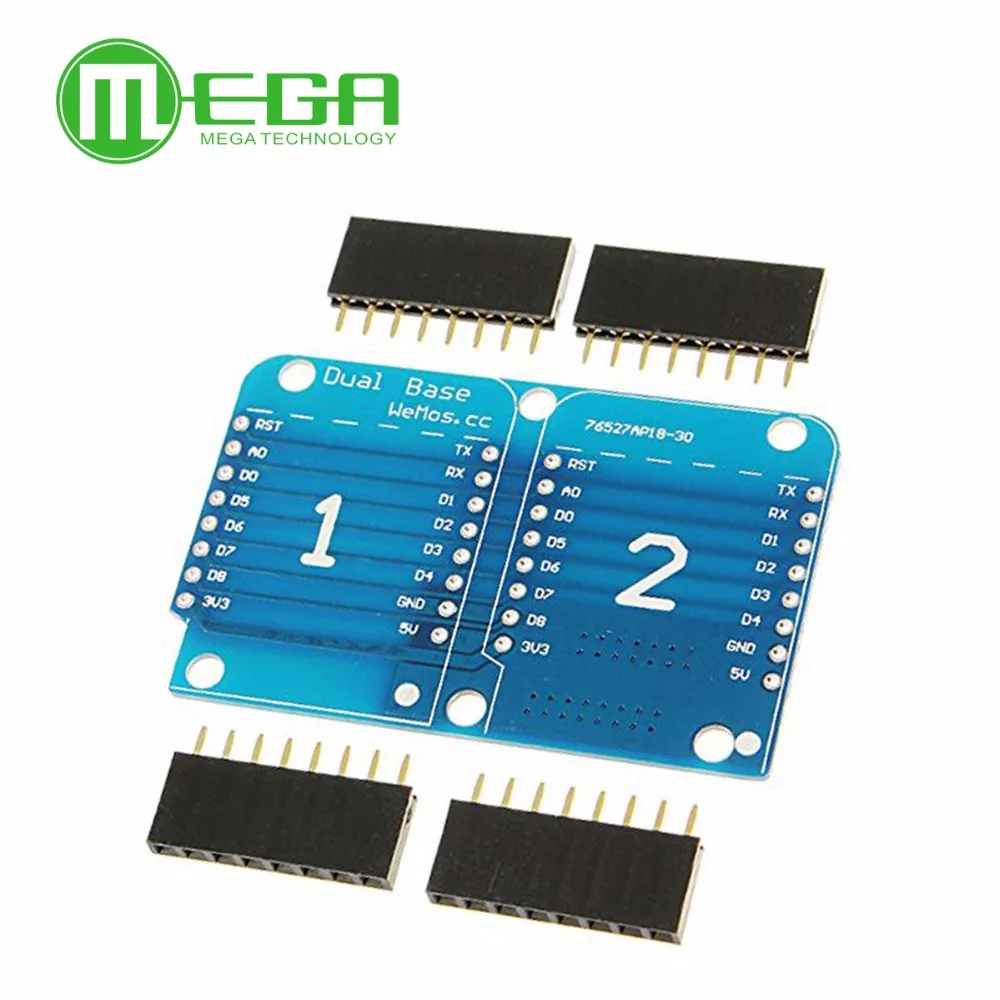 NodeMCU ESP8266 для Arduino Wemos D1 Mini Shield двойная розетка Двойной базы щит Плата