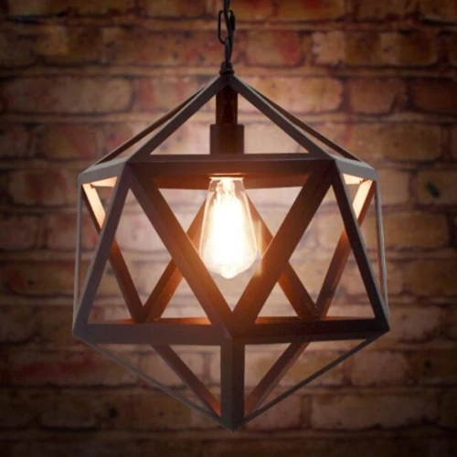Nordic simplicity Metal Suspension light Loft Industrial Pendant Light Retro iron pendant lamp for Dining Room Bar with chain | Лампы и